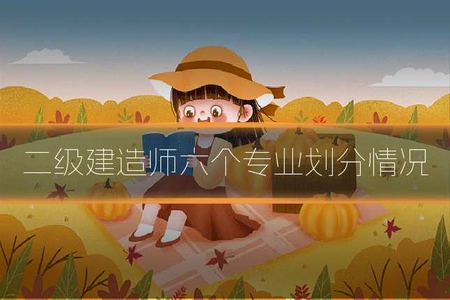 二级建造师六个专业划分情况