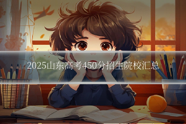 2025山东高考450分招生院校汇总