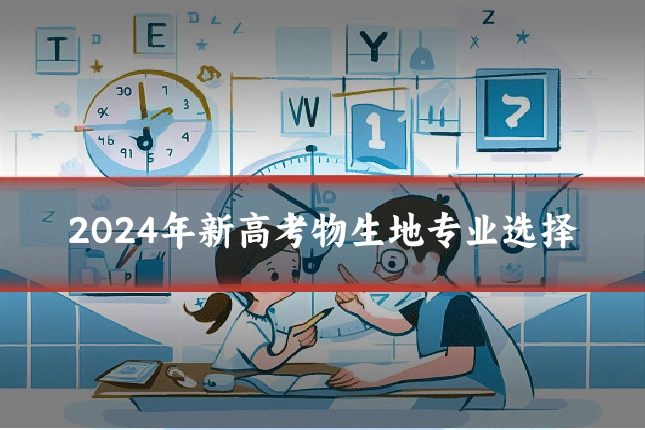 2024年新高考物生地专业选择