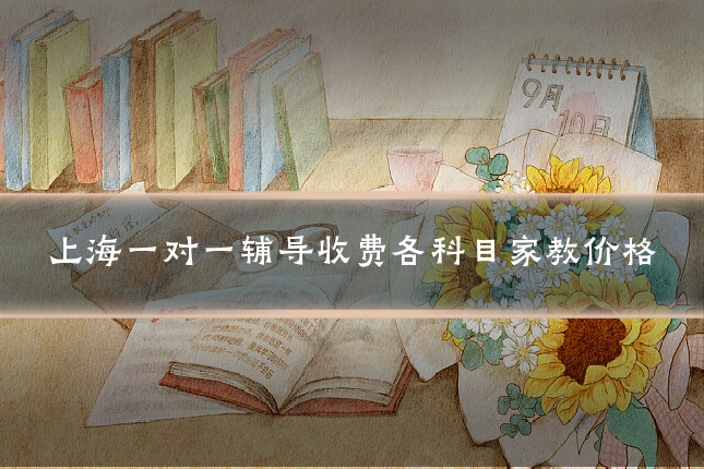 上海一对一辅导收费各科目家教价格