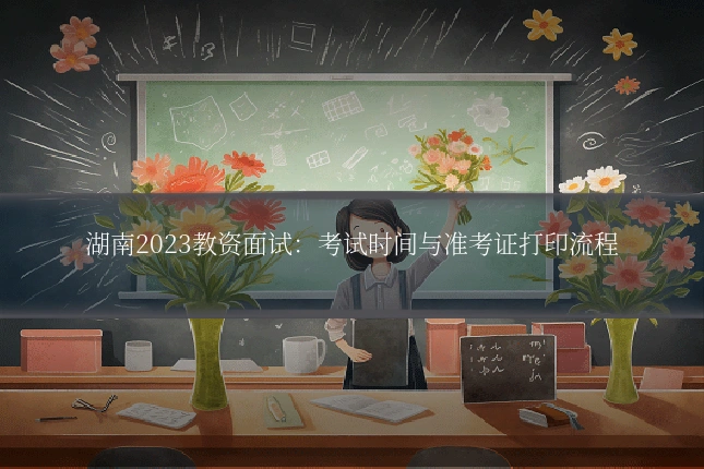 湖南2023教资面试:考试时间与准考证打印流程