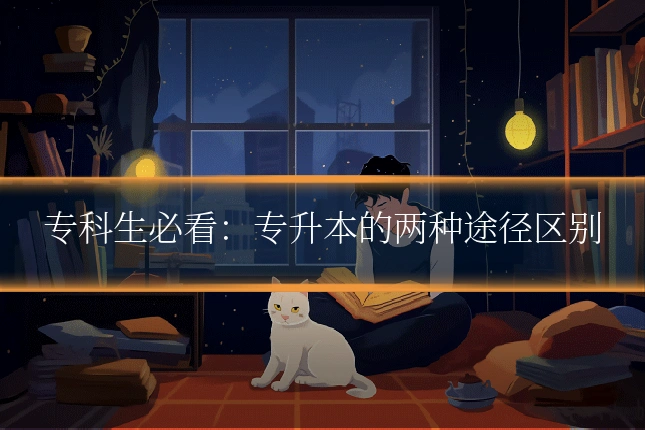 专科生必看:专升本的两种途径区别