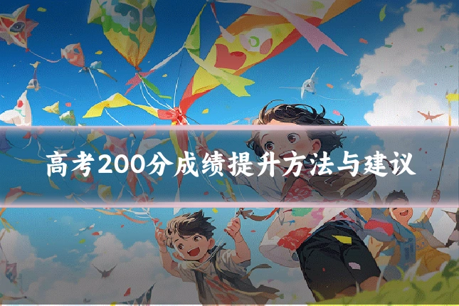 高考200分成绩提升方法与建议
