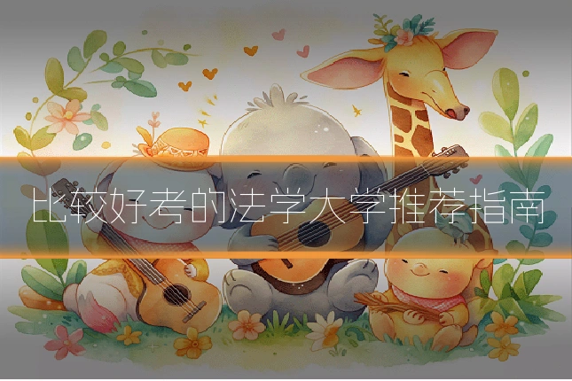 比较好考的法学大学推荐指南