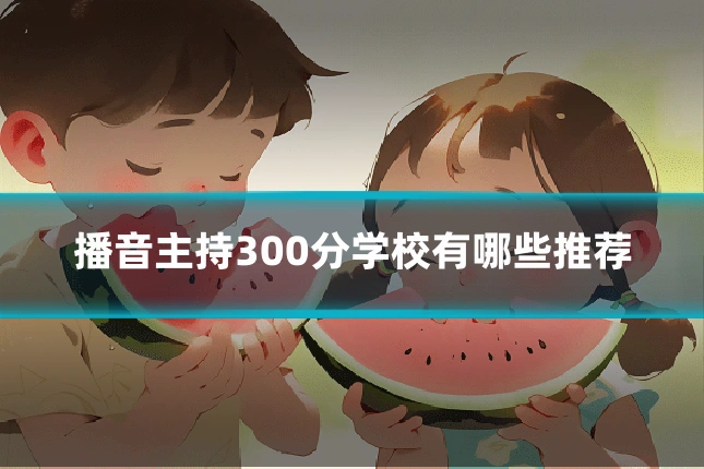 播音主持300分学校有哪些推荐