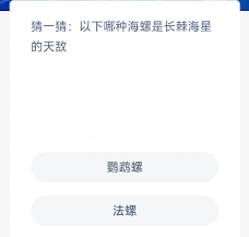 支付宝神奇海洋鹦鹉螺分类知识