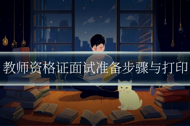 教师资格证面试准备步骤与打印