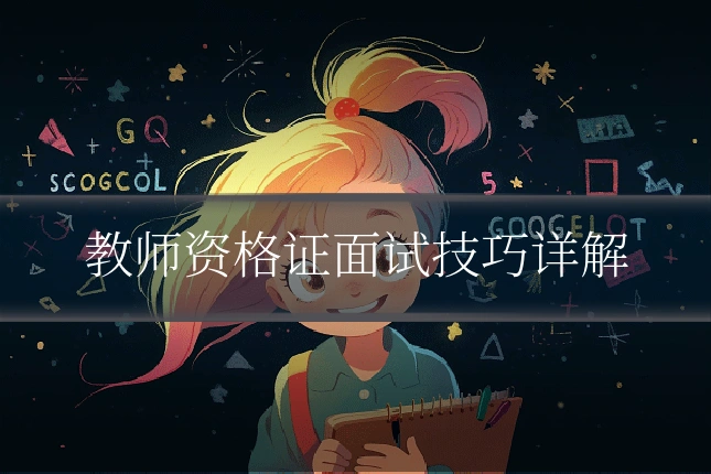 教师资格证面试技巧详解