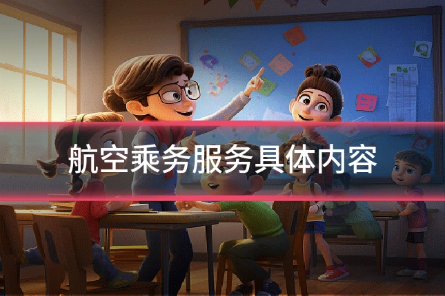 航空乘务服务具体内容