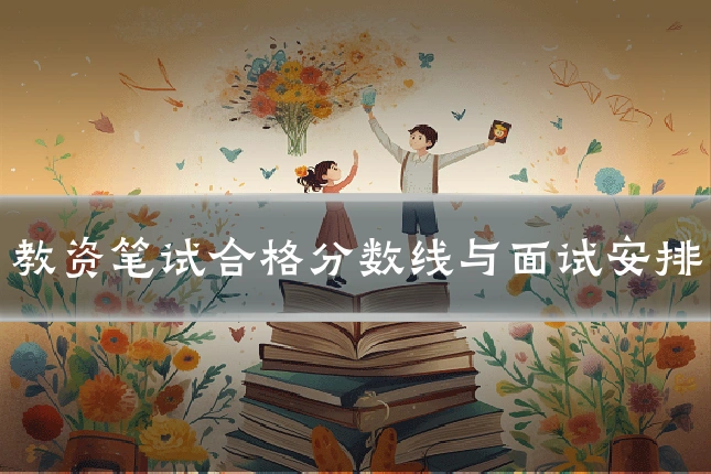 教资笔试合格分数线与面试安排