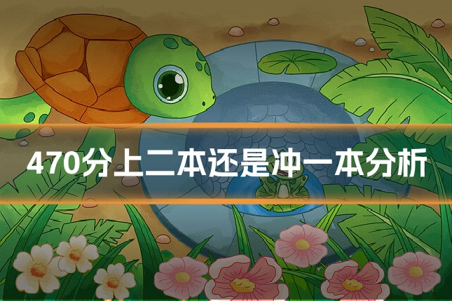 470分上二本还是冲一本分析