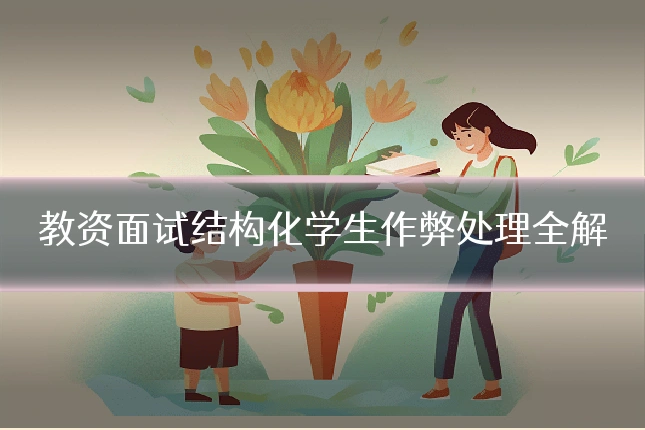 教资面试结构化学生作弊处理全解