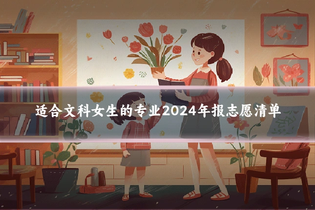 适合文科女生的专业2024年报志愿清单