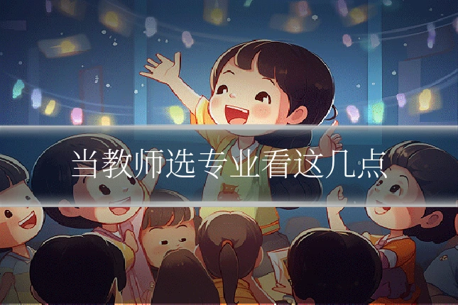 当教师选专业看这几点