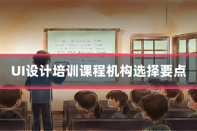 UI设计培训课程机构选择要点