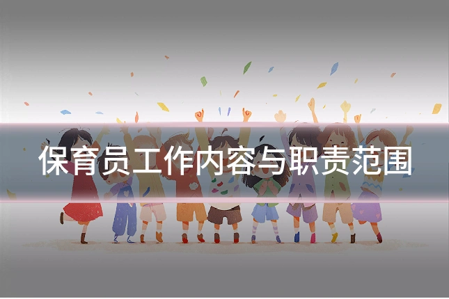 保育员工作内容与职责范围