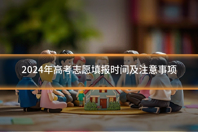 2024年高考志愿填报时间及注意事项