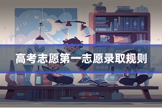 高考志愿第一志愿录取规则