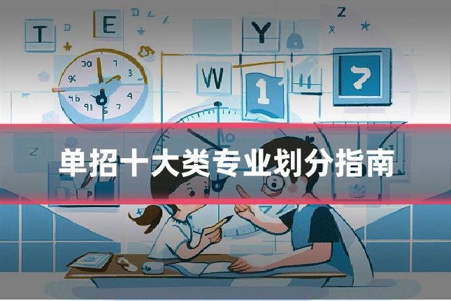 单招十大类专业划分指南