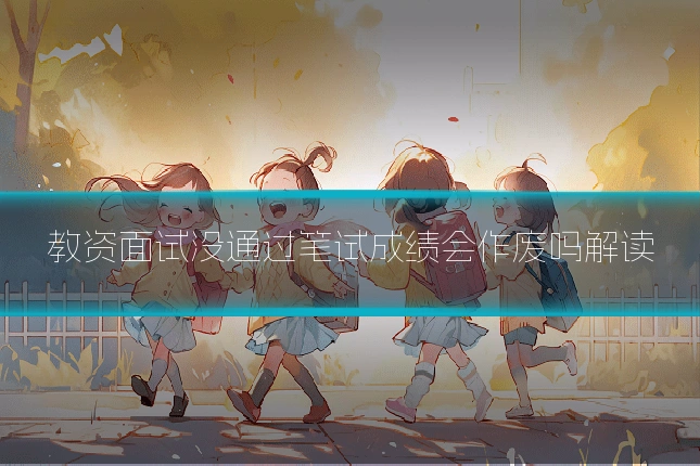 教资面试没通过笔试成绩会作废吗解读