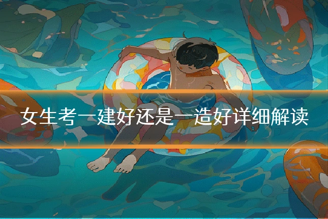 女生考一建好还是一造好详细解读
