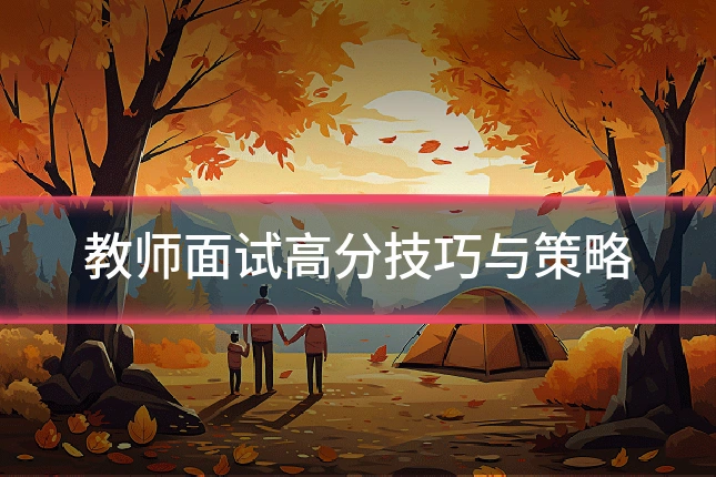 教师面试高分技巧与策略