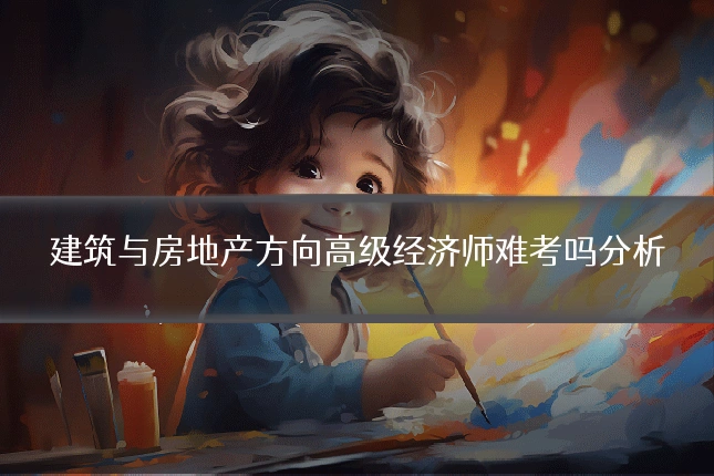 建筑与房地产方向高级经济师难考吗分析