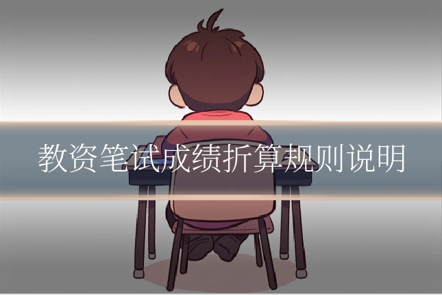 教资笔试成绩折算规则说明