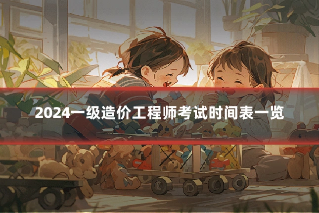 2024一级造价工程师考试时间表一览