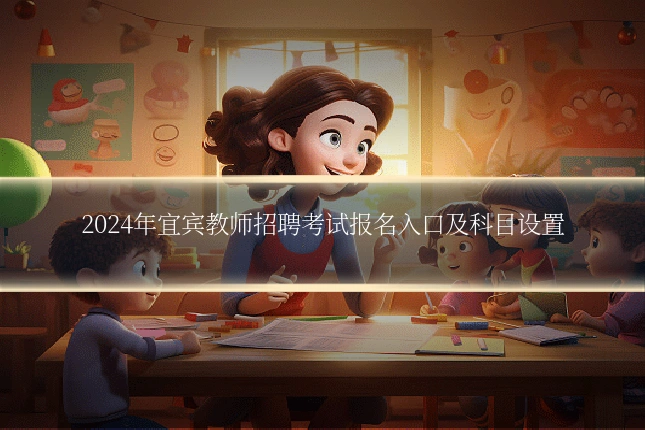 2024年宜宾教师招聘考试报名入口及科目设置