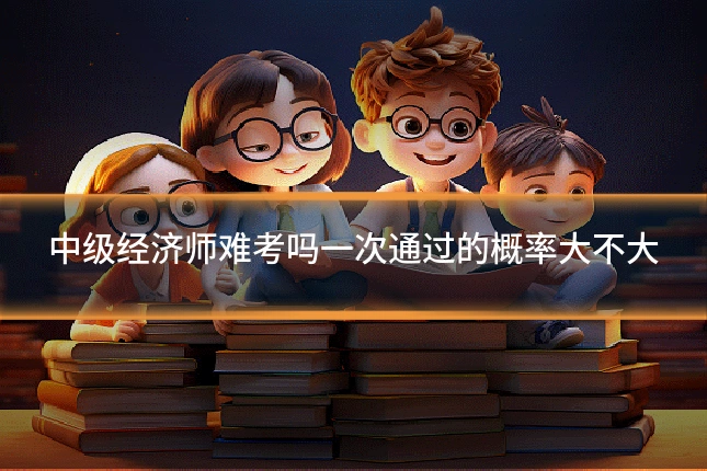 中级经济师难考吗一次通过的概率大不大