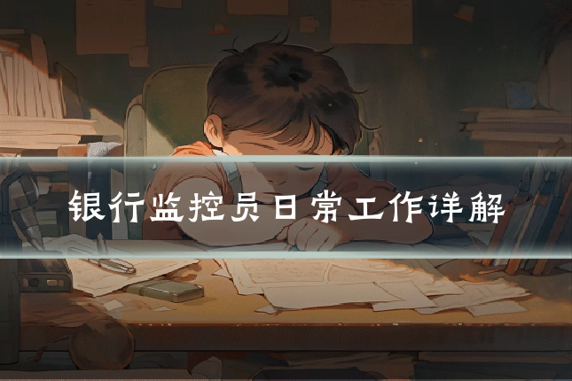 银行监控员日常工作详解