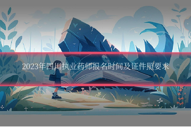2023年四川执业药师报名时间及证件照要求