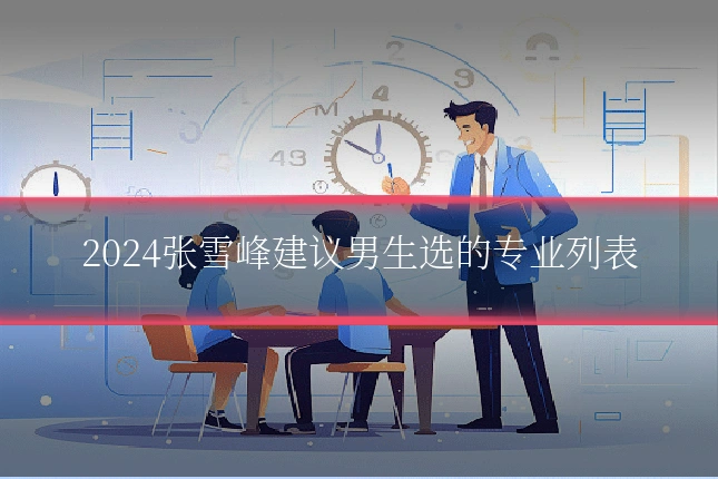 2024张雪峰建议男生选的专业列表