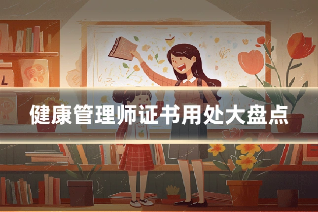 健康管理师证书用处大盘点