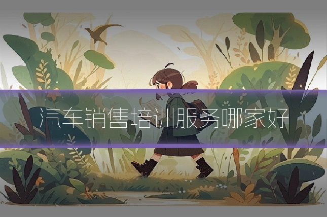 汽车销售培训服务哪家好