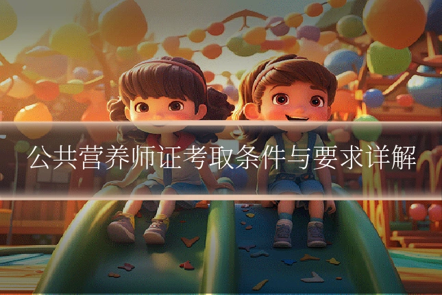 公共营养师证考取条件与要求详解