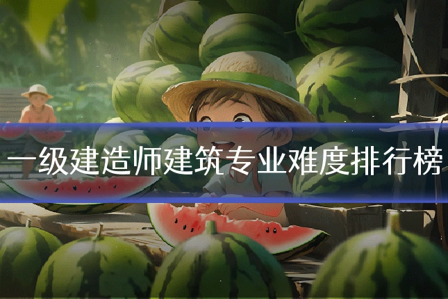 一级建造师建筑专业难度排行榜
