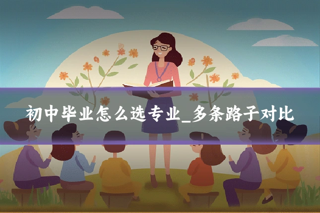 初中毕业怎么选专业_多条路子对比