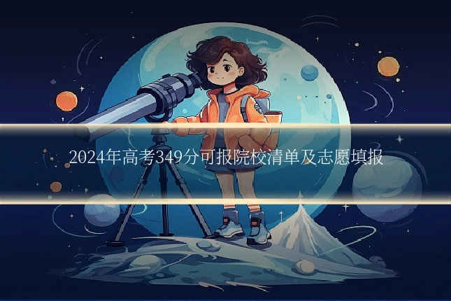 2024年高考349分可报院校清单及志愿填报