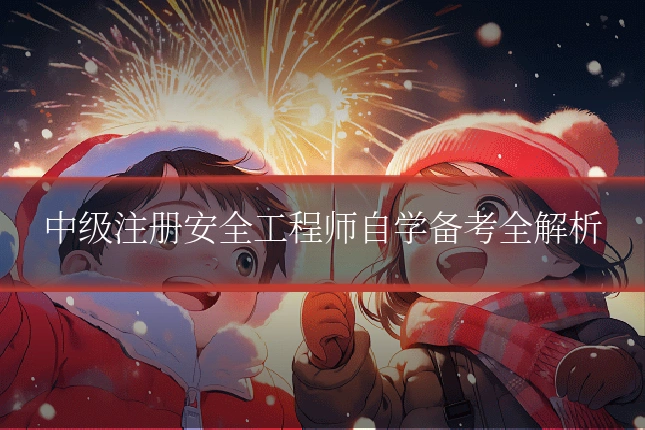中级注册安全工程师自学备考全解析