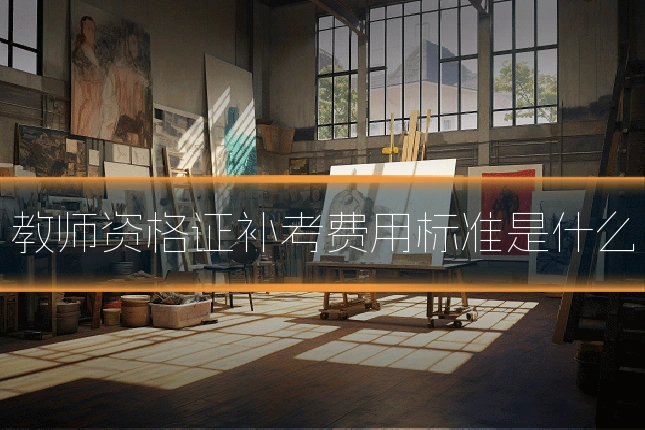 教师资格证补考费用标准是什么