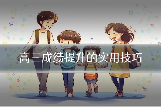高三成绩提升的实用技巧