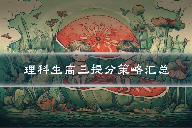 理科生高三提分策略汇总