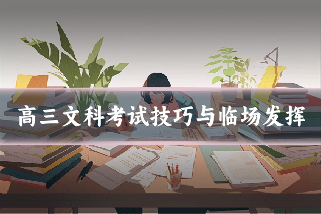 高三文科考试技巧与临场发挥
