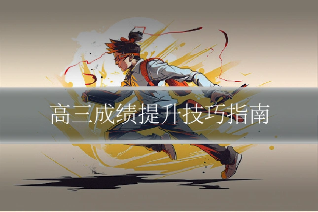 高三成绩提升技巧指南