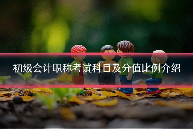 初级会计职称考试科目及分值比例介绍