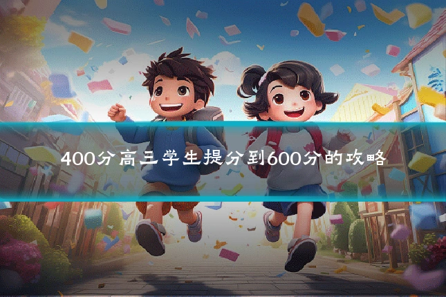 400分高三学生提分到600分的攻略
