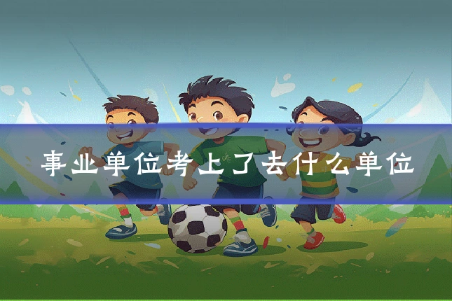 事业单位考上了去什么单位