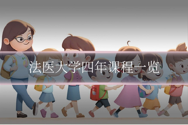 法医大学四年课程一览